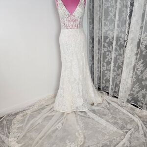 Lace Bridal Gown in Cream